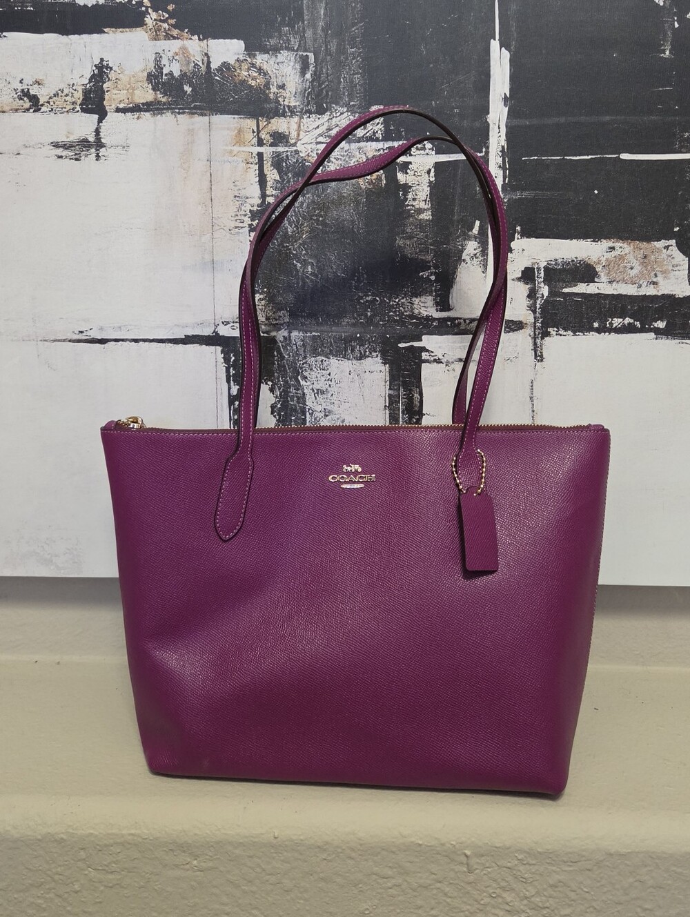 Coach Handbag in Berry Purple Preloved